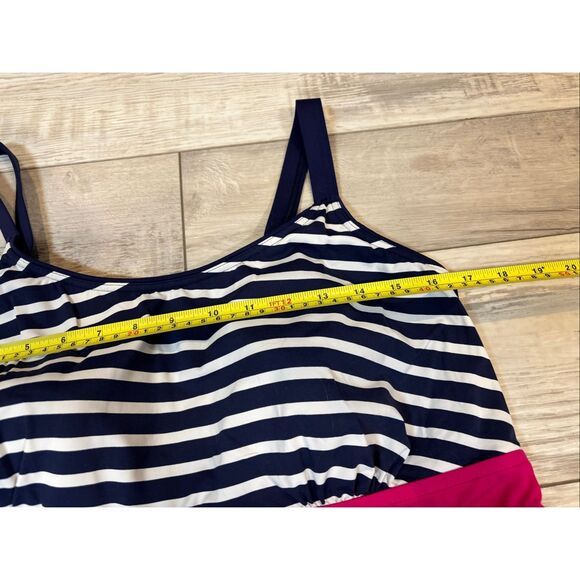 Lands’ End ladies dress swimsuit top size 16P - Picture 5 of 13